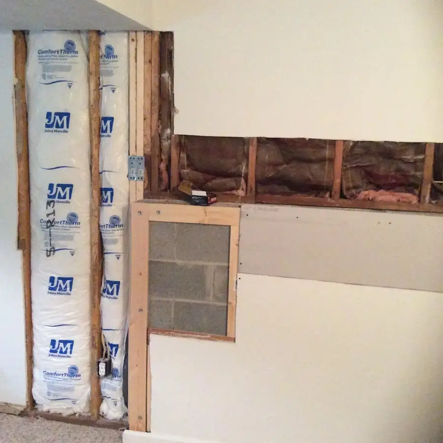 Wall insulation replacement during Contents Cleaning & Restoration in West Rancho Dominguez